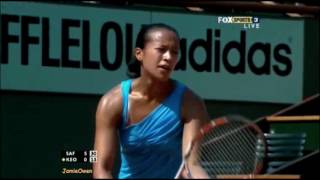 Dinara Safina vs Anne Keothavong 2009 RG Highlights [upl. by Nosna]