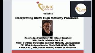 Webinar on CMMI High Maturity Essentials CUNIX [upl. by Nomael485]