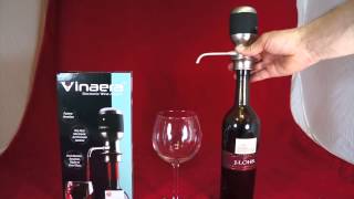 Product Review and Unboxing Vinaera Electronic Wine Aerator TGWAVINMV6 [upl. by Aranat]