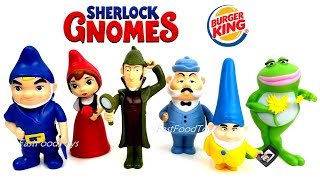 2017 2018 BURGER KING JR SHERLOCK GNOMES GNOMEO JULIET 2 MOVIE KIDS MEAL TOYS FULL SET 6 COLLECTION [upl. by Enitnatsnoc235]