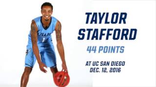 🏀 Taylor Stafford 44 Points  WWU Mens Basketball [upl. by Elleirb]