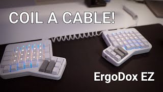 How to coil a keyboard cable Coiling the TRRS and USB lead of an ErgoDox EZ [upl. by Orfinger]