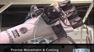 USG Robotics RoboCut WaterJet Saw SawJet For Stone Fabrication [upl. by Nevarc]