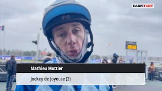 Mathieu Mottier jockey de Joyeuse 0403 à Paris Vincennes [upl. by Maltz]