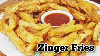 Super Crispy Zinger Fries Recipe  How to make spicy Zinger Fries [upl. by Lowenstein]