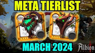 MARCH 2024 META TIERLIST  Albion Online [upl. by Liakim]