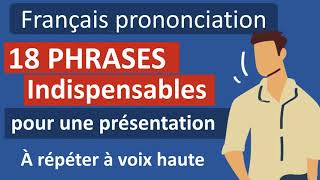 FLE  18 phrases indispensables pour un exposé oral [upl. by Rebekkah385]