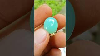 chrysoprase aussie  ciri khas serat Urat Lumut dan warna Bluish Green [upl. by Watkins]