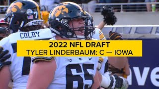 2022 NFL Draft prospect Tyler Linderbaum C — Iowa [upl. by Rafaj]