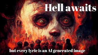 Slayer  Hell Awaits but every lyric is an AI generated image [upl. by Kcam]