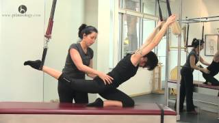 Pilates Leg Stretches on the Cadillac PREVIEW [upl. by Arsuy]