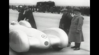 1938 MercedesBenz Speed Record by European Drivers’ Champion Rudolf Caracciola [upl. by Cherian]