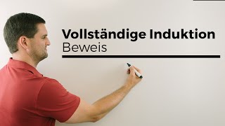 Beweis durch vollständige Induktion Prinzip der vollst Induk mit Beispiel  Mathe by Daniel Jung [upl. by Ietta]