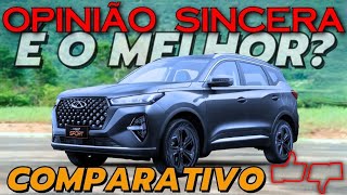 Tiggo 7 Sport é o MELHOR SUV Comparativo com Toyota Corolla Cross Jeep Compass e VW Taos VALE [upl. by Poppo479]