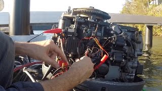 No spark How to test CDI ignition on an outboard motor [upl. by Ettevahs]