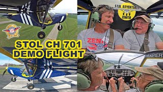 Flying the Zenith STOL CH701 SkyJeep light sport utility kit airplane [upl. by Dnarb]