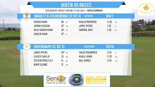 Queensbury CC 1st XI v Bradley amp Colnebridge CC 1st XI [upl. by Elraet]