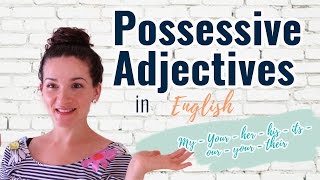 Aprende a usar los adjetivos posesivos en ingles bien Inglés juntos desde casa [upl. by Ahsram]