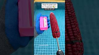 New corn peeling world record time ⏱️😳 [upl. by Nylorac]