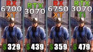 RX 6700 XT vs RTX 3070 vs RX 6750 XT vs RTX 3070 Ti  R7 7800X3D  Tested in 15 games [upl. by Ylrac]