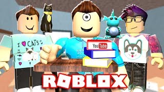 GOING TO YOUTUBE SCHOOL IN ROBLOX  MicroGuardian [upl. by Drof]