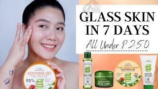 Glass Skin in 7 Days  All Under P250  Beginner’s Guide  maysantos940 [upl. by Htbazile]