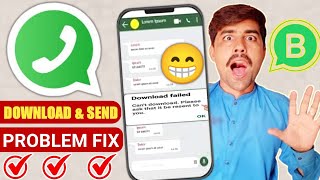 How to Fix Whatsapp Download Problem  Whatsapp Voice Message Problem Solve Whatsapp Download Field [upl. by Noterb352]