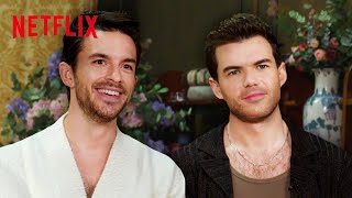 Jonathan Bailey Passes the Torch to Luke Newton  Bridgerton Season 3  Netflix [upl. by Ostler]