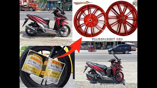 Honda Click 150i Game Changer  Mags amp Tire Replacement [upl. by Rivera]