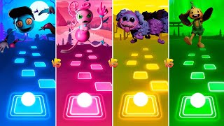 Daddy Long Legs vs Mommy Long Legs song vs Pj Pug A Pillar vs Bunzo Bunny  Tiles Hop EDM Rush [upl. by Donelson]