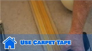 Carpet Cleaning amp Installation  How to Use Carpet Tape [upl. by Vanni59]