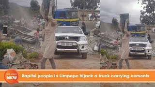 Rapitsi people in Limpopo hijack a truck carrying cements [upl. by Cassy368]