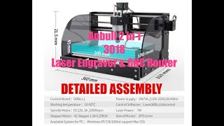 Anbull 2 in 1 3018 Laser engraver amp CNC Router Assembly [upl. by Eivets]