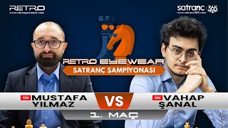 GM Mustafa Yılmaz vs GM Vahap Şanal  Retro Eyewear Satranç Şampiyonası [upl. by Noyerb930]