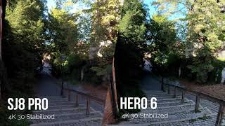 GoPro Hero 6 Vs SJCam SJ8 Pro  4K 30 fps [upl. by Lenes656]