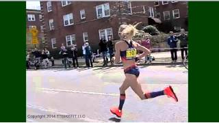 Boston Marathon 2013 Run Form  Pro Women Super Slomo [upl. by Nyrmac598]