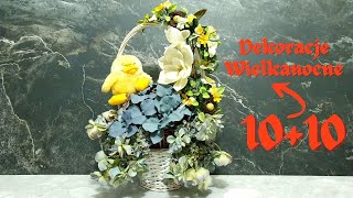 10 dekoracji wielkanocnych DIY krok po kroku  stroiki Wielkanoc [upl. by Ashling]