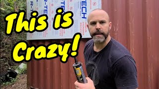 Insulating a SHIPPING CONTAINER from the outside homesteading shippingcontainer tinyhome [upl. by Aphrodite]