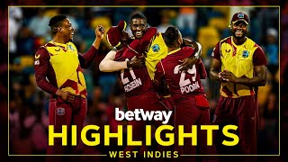 Highlights  West Indies v England  Holder Takes 4 Wickets in 4 Balls  5th Betway T20I [upl. by Ikkaj]