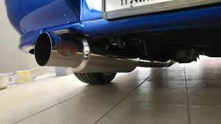 Kakimoto Hyper Full Mega N1 inner silencer exhaust on Subaru Impreza EJ20 sound [upl. by Monahon]