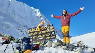 Manaslu Circuit  2021  Manaslu Base Camp   Larke Pass [upl. by Eijneb]