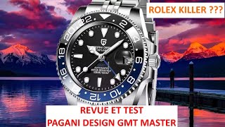 Montre Pagani Design GMT Master mieux quune Rolex GMT Master Batman  Revue Test et Avis [upl. by Anoerb]