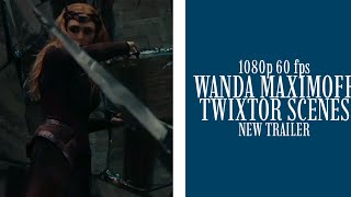 Wanda Maximoff  Twixtor Scenes  New Trailer Multiverse Of Madness [upl. by Galer]