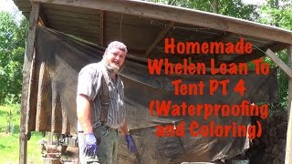 Homemade Oil Cloth Whelen Lean To Tent PT 4 [upl. by Simonette546]