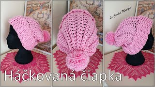 Háčkovaná čiapkaEasy Crocheted Hat english subtitles [upl. by Eelatsyrc329]