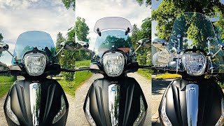 Piaggio Beverly 300 Windschild Test [upl. by Zelikow]