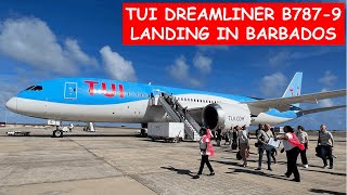 TUI Dreamliner  B7878  Landing into Barbados BGI [upl. by Berlin]