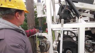 Water Well Drilling With an LD Rhino Cable Tool Rig [upl. by Whiney]