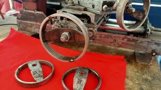 Homemade Mini Lathe Machine Part 16B DIY Lathe Machine Handwheel [upl. by Morrie934]