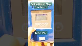 Calibration of Magnetic Flow Meter  KROHNE OPTIFLUX400F  IFC100W Convertor InstrumentAcademy [upl. by Yar]